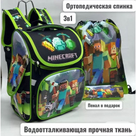 Ранец для первоклассника мальчика Minecraft SH068-3