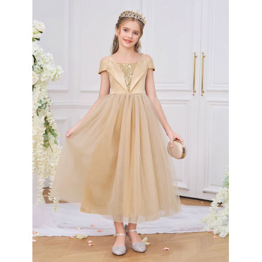 Нарядное платье для девочки подростка PLD25-52, размер 122 - 170