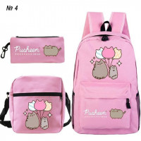 Розовый рюкзак Pusheen The Cat с наполнением подростковый SH140-1