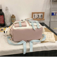 Школьный рюкзак со съемной игрушкой для девочки SH105 черный