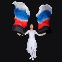 Вейла для танцев ET-003 черный-красный-синий-белый