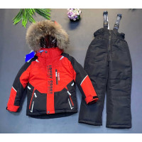 Красный зимний комплект для мальчика DKG103-2