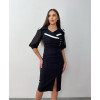 Платье футляр черное женское VPL25-013-2, размер 42 - 48 Платье футляр черное женское VPL25-013-2, размер 42 - 48