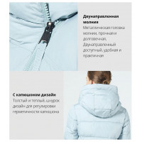 Женская утепленная куртка удлиненная KD047-1